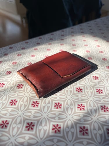 Customer photo review of Slimmad plånbok i äkta läder