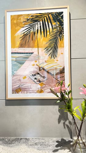 Customer photo review of By the Pool, Marrakech | Art Print