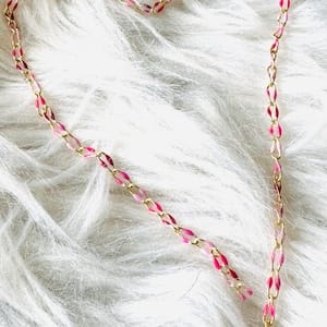 Customer photo review of Pink Multi Color Enamel Chain, GP112