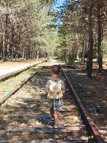 Customer photo review of Mochila infantil vichy manzana
