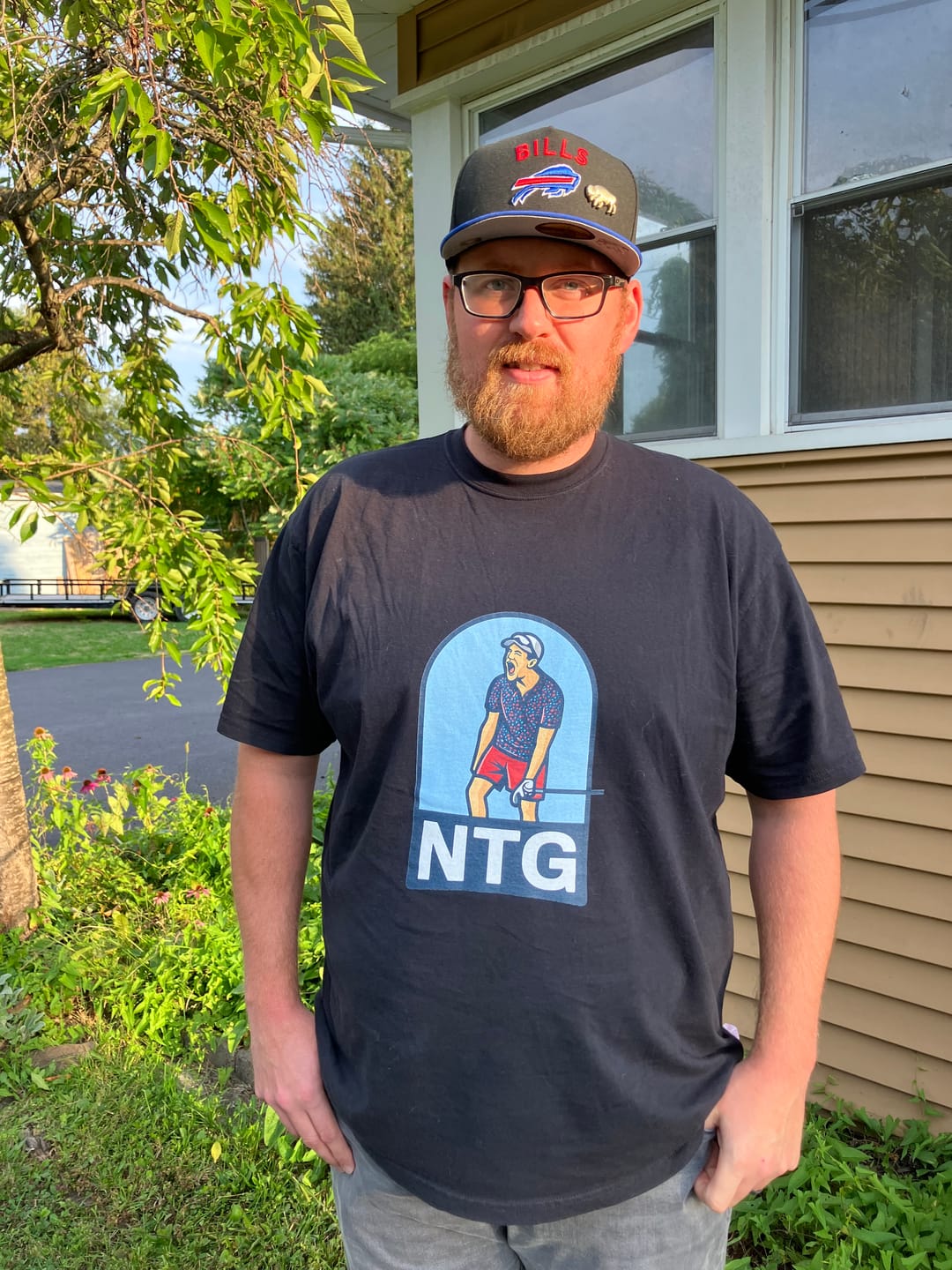 Customer photo review of Nate The Golfer Tee