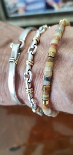 Customer photo review of Life Is Tough But So Are You Bracelet