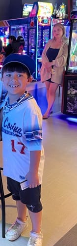 Customer photo review of Joshua 1:9 'Lion' Youth Performance Shorts