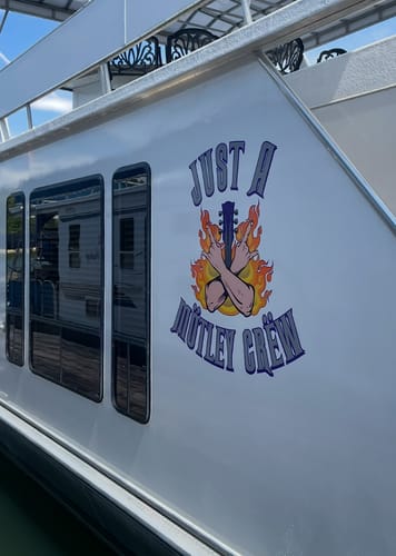 Customer photo review of Boat Logo Decal