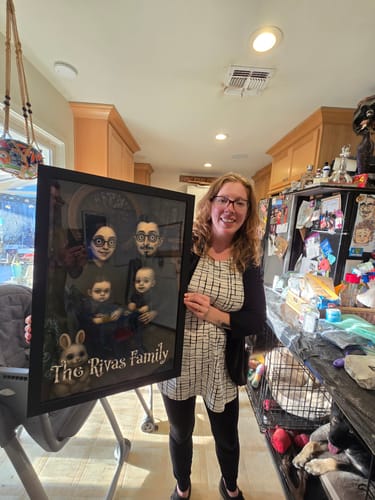 Customer photo review of Custom Gothic Family Portrait from Photo - Personalized Poster