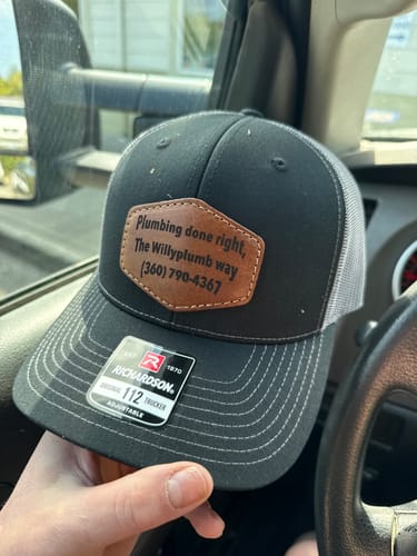Customer photo review of Richardson 112 Custom Leather Patch Hat