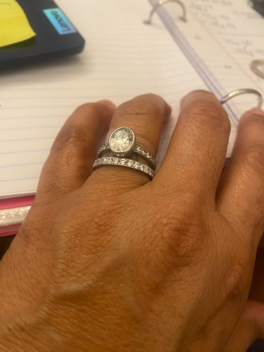 Customer photo review of Eternity Band Ring