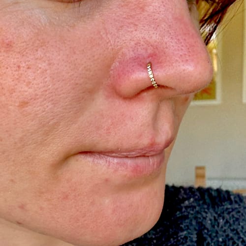 Customer photo review of Eternity Pavé Clicker Gold