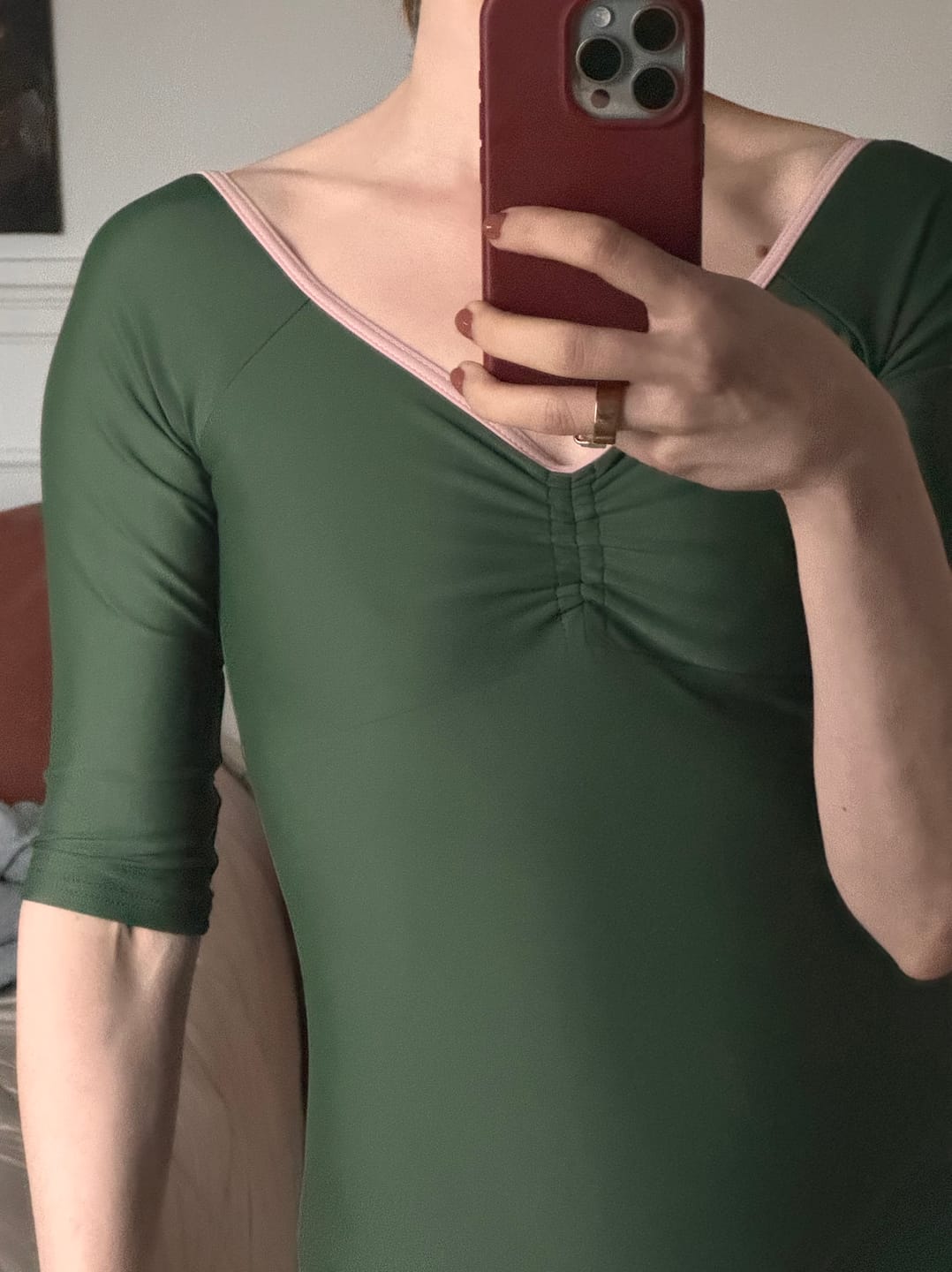 Customer photo review of ALEXANDRIA FULL SLEEVE LEOTARD