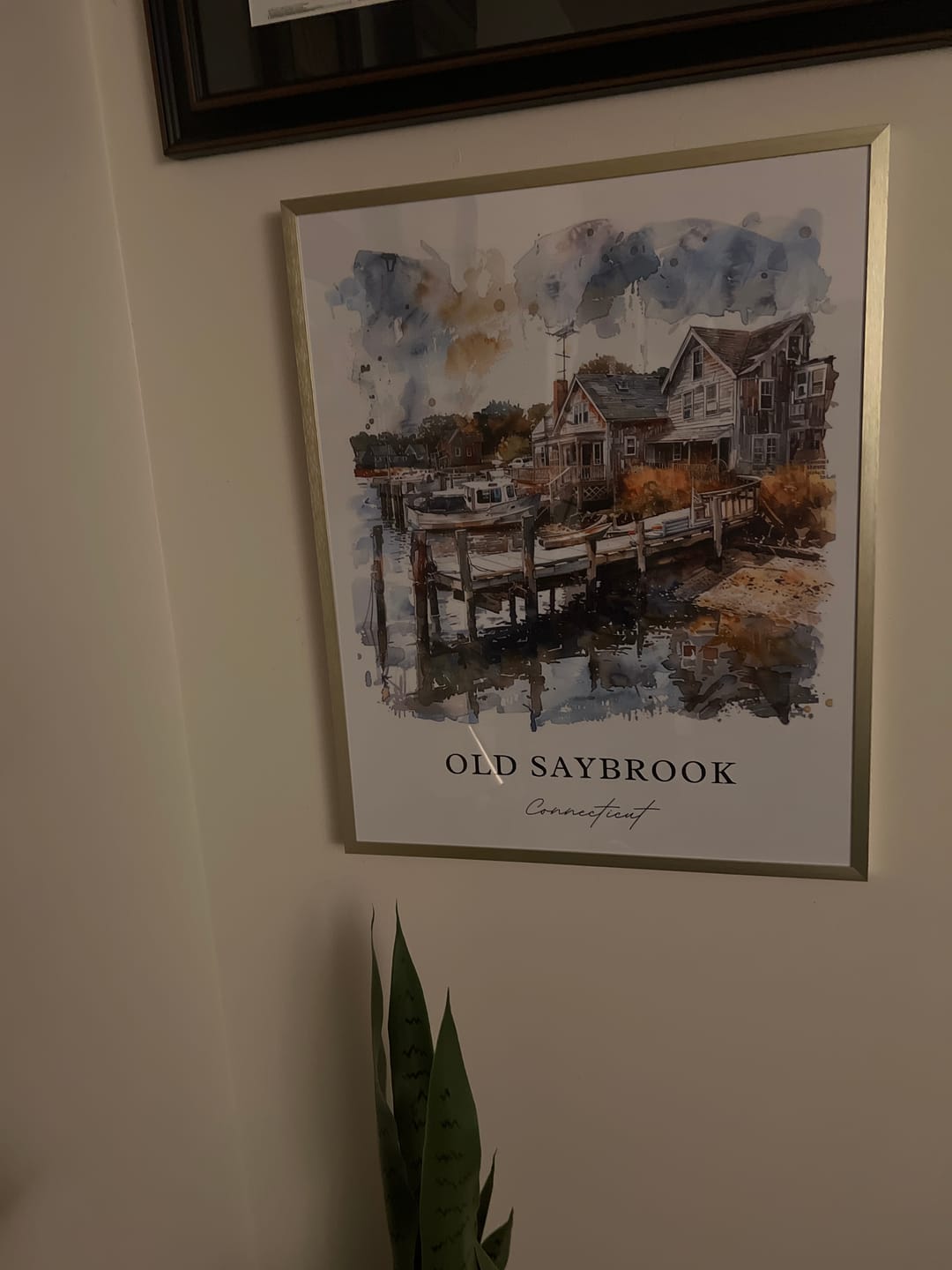 Customer photo review of Old Saybrook, CT, USA – Watercolor Art Print