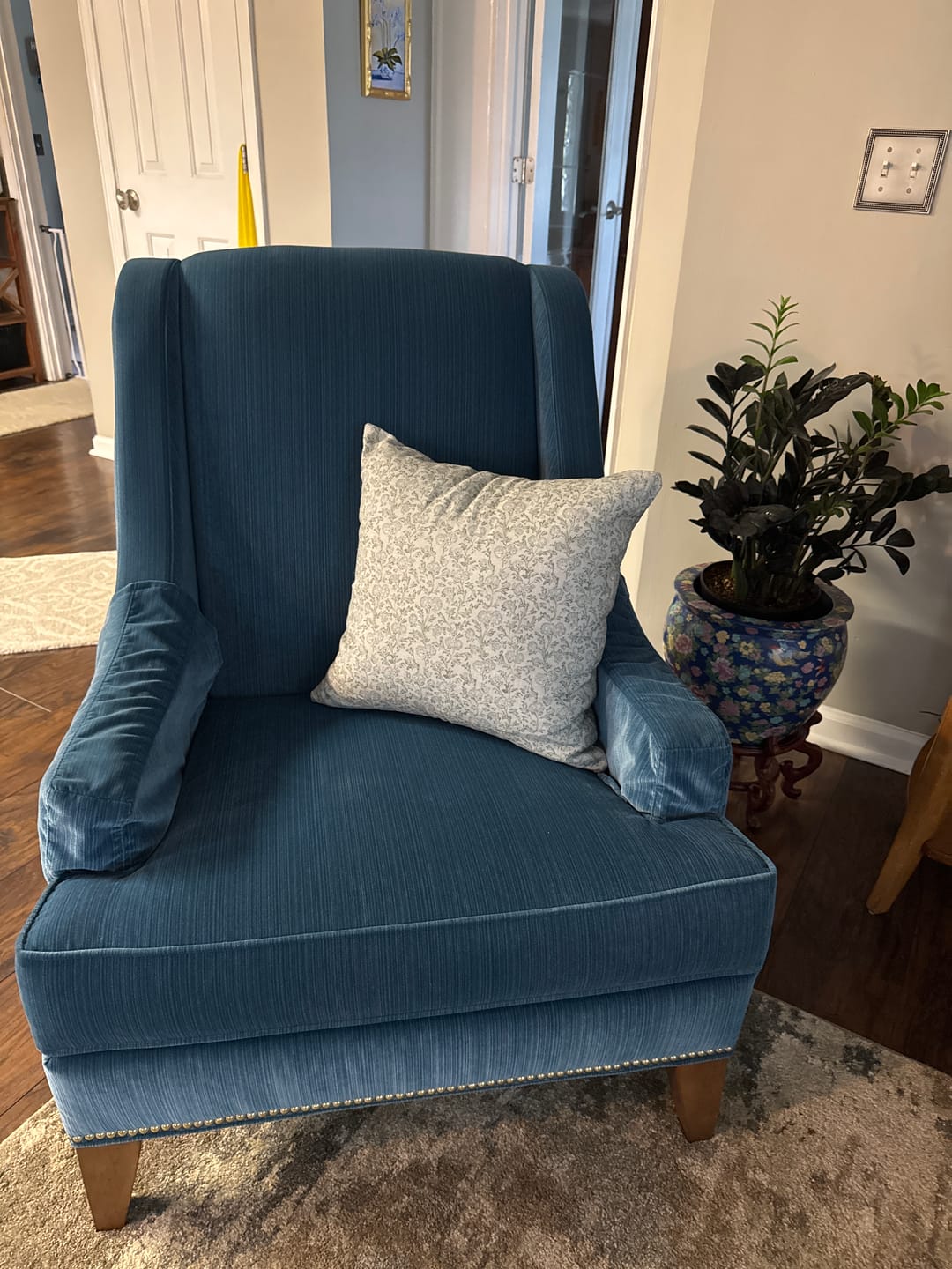 Customer photo review of Leighton in Linen - 18" | 22" | 26" | 12x20" | 12x40"