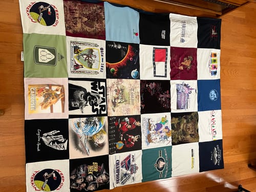 Customer photo review of T-Shirt Quilts