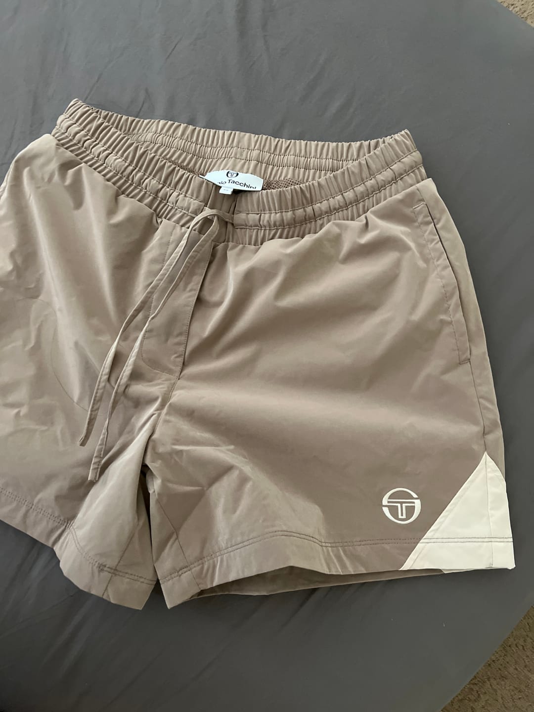 Customer photo review of Pippa Track Short- Taupe Grey