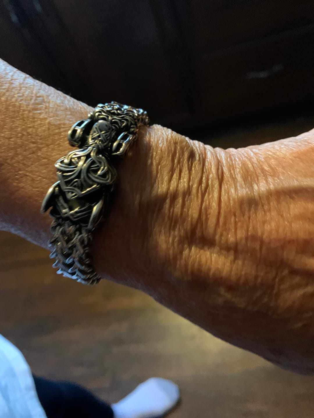 Customer photo review of Fenrir - The Great Wolf - Stainless Steel Bracelet
