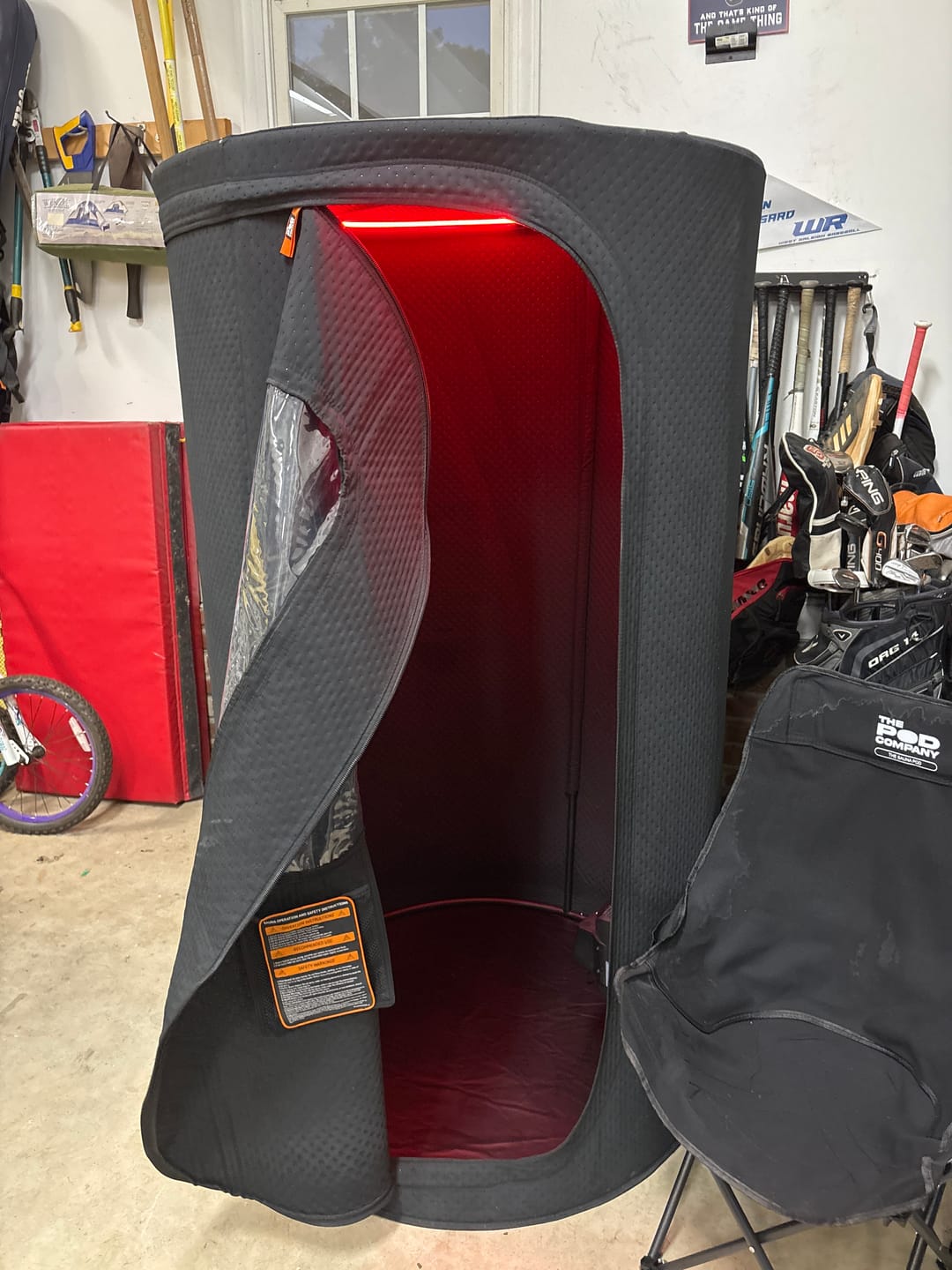 Customer photo review of The Sauna Pod