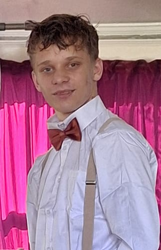 Customer photo review of Terracotta Bow Tie- in Satin