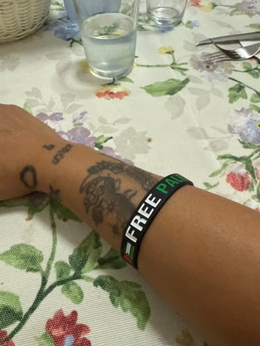 Customer photo review of Free Palestine Bracelet