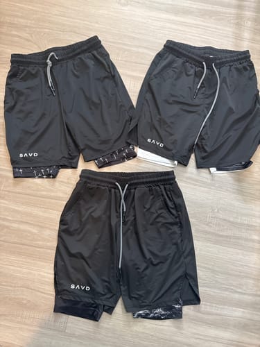 Customer photo review of 'Cross Pattern' Youth Performance Shorts