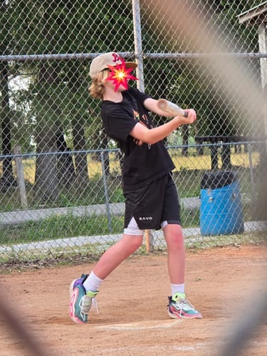 Customer photo review of John 3:16 'The Cross' Youth Performance Shorts