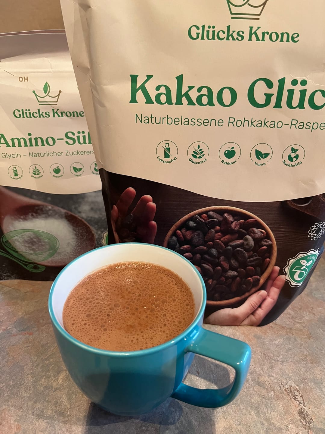 Customer photo review of Bio Kakao Glück 1 kg (100% Bio Roh Kakao)
