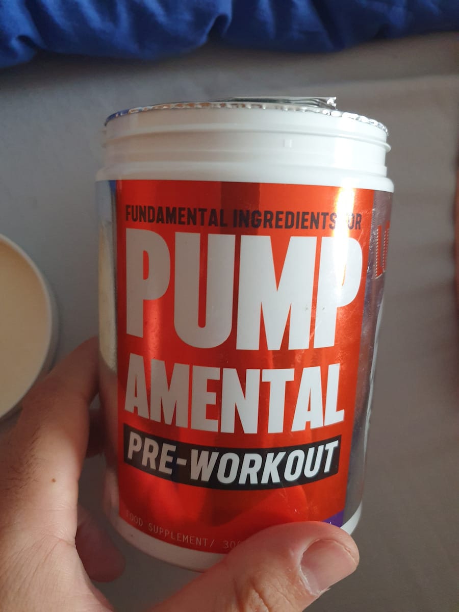 Customer photo review of Pump Amental Pre Workout 300 gr Bubblegum