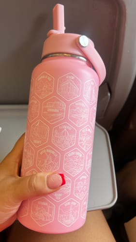 Customer photo review of World Explorer Bottle + Stickers