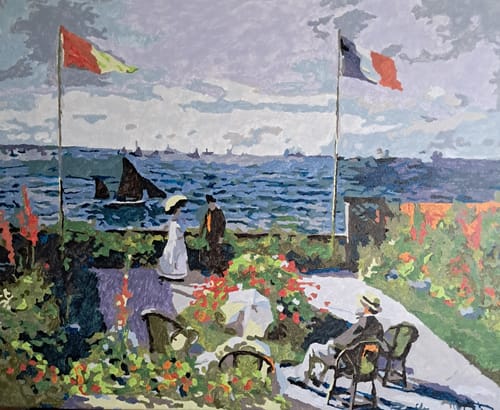 Customer photo review of Malen nach Zahlen - Die Terrasse von Sainte‑Adresse - Claude Monet
