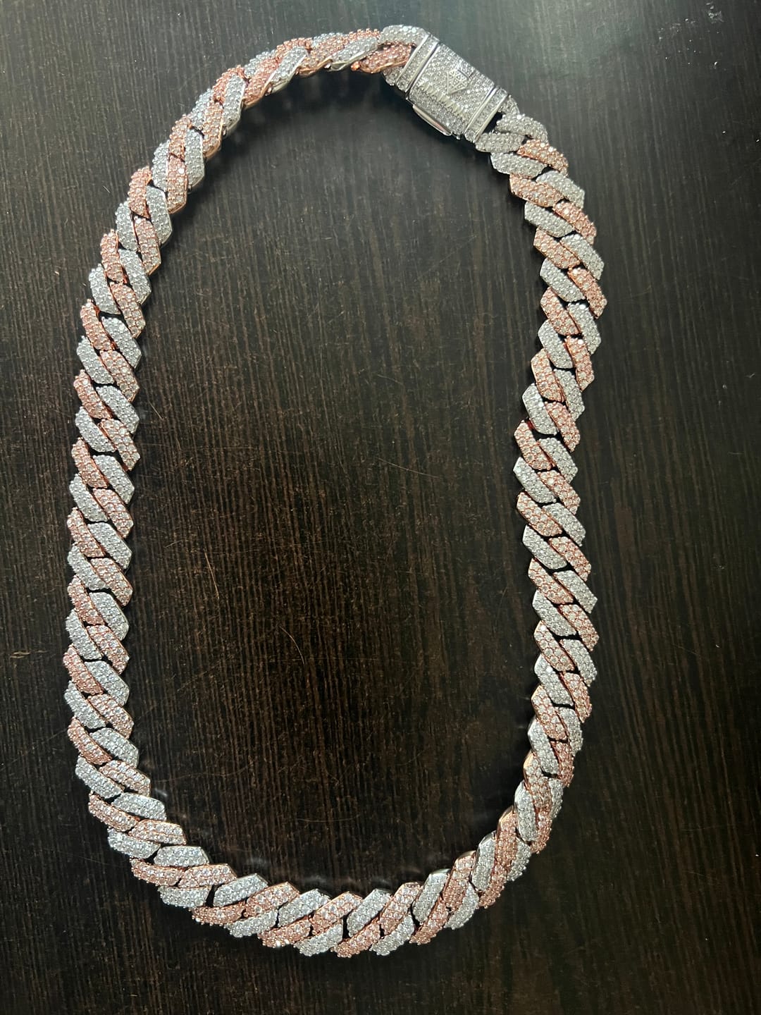 Customer photo review of 14mm Monaco Chain - Two Tone
