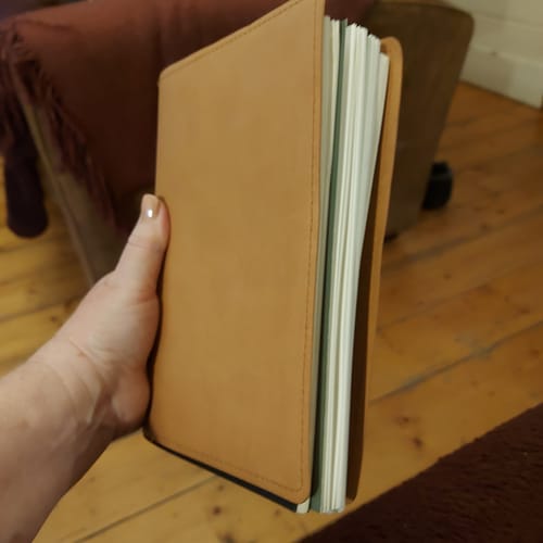 Customer photo review of Refillable Notebook Folio Gift