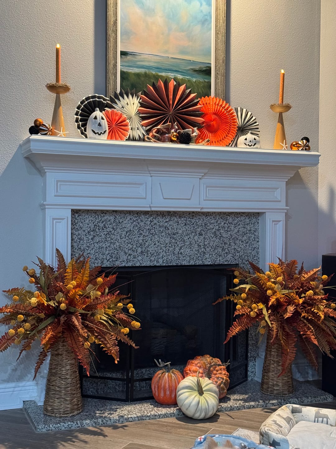 Customer photo review of White Ceramic Jack-O-Lantern | Tall