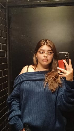 Customer photo review of SWEATER LINA AZUL