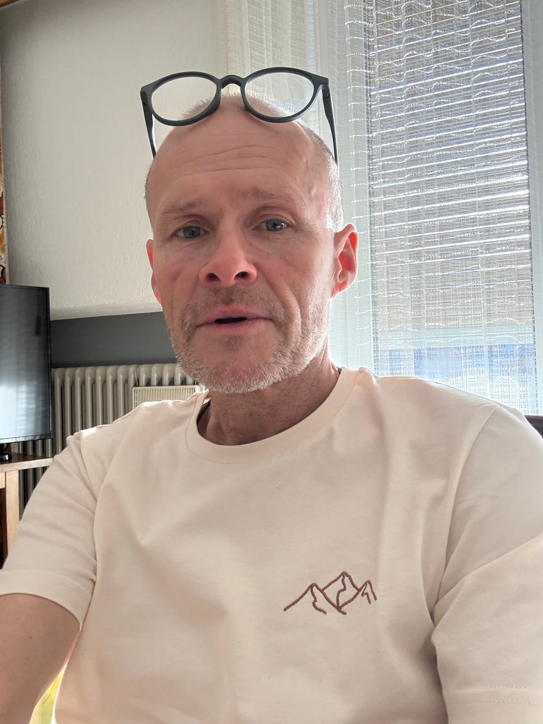Customer photo review of Bergsilhouette (Stick) - Unisex Premium Organic Shirt