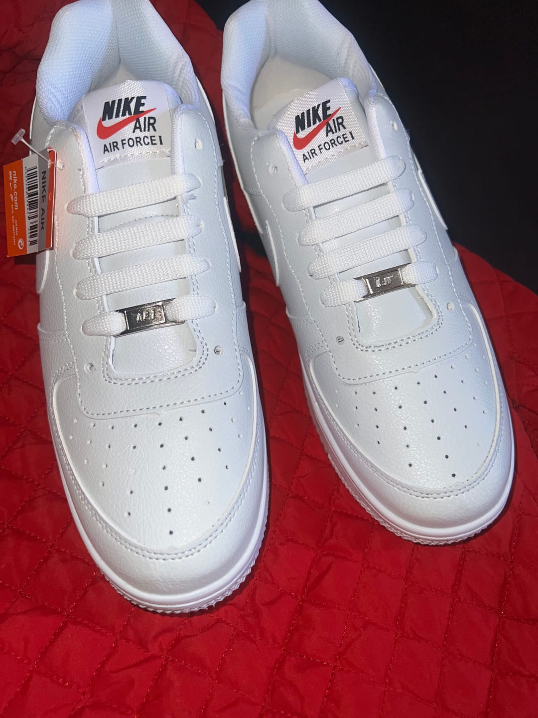 Customer photo review of Paq 6 Pares Tenis 270 Blanco Negro 25/28.5