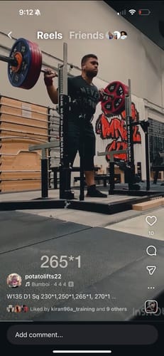 Customer photo review of 7MM Inferno PRO Knee Sleeves - EXTRA STIFF NEOPRENE