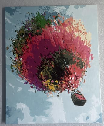 Customer photo review of Custom Landscape Paint By Numbers