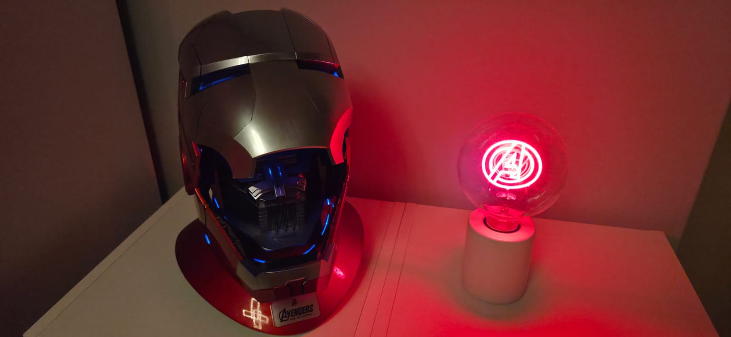 Customer photo review of Autoking Mk5 ironman helmet |  Voice Control | 4/8 Multi-piece Opening | mk42 arm