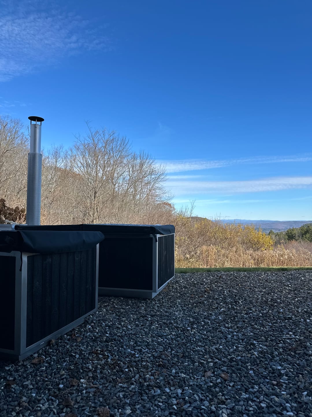 Customer photo review of Wood Burning Hot Tub