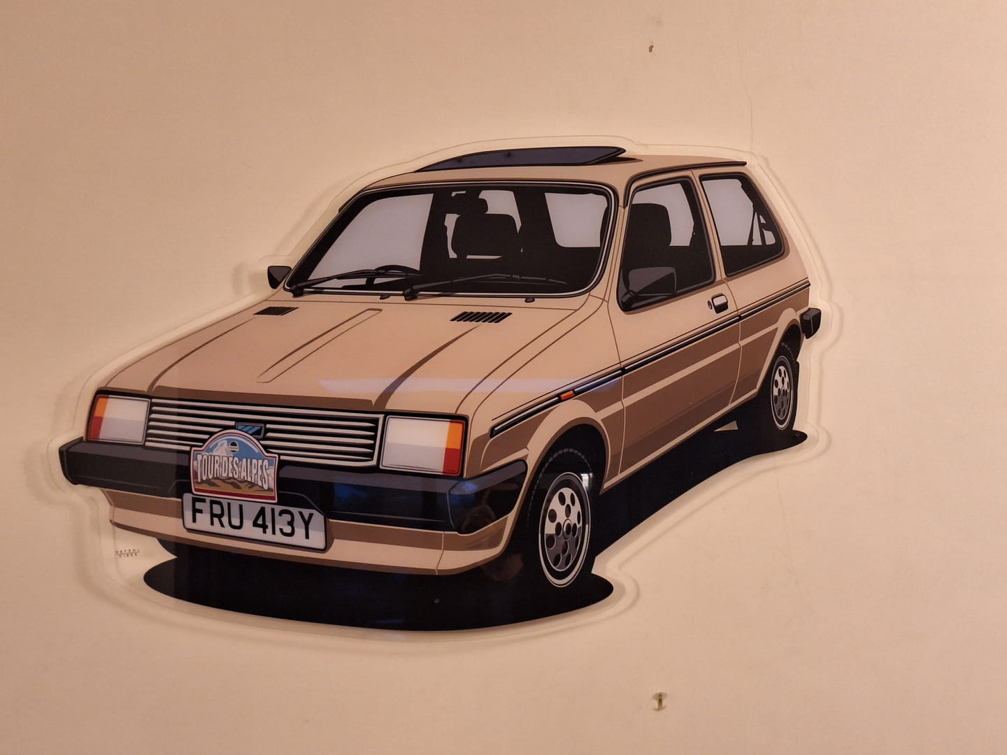 Customer photo review of Your Custom Car Acrylic Print Service