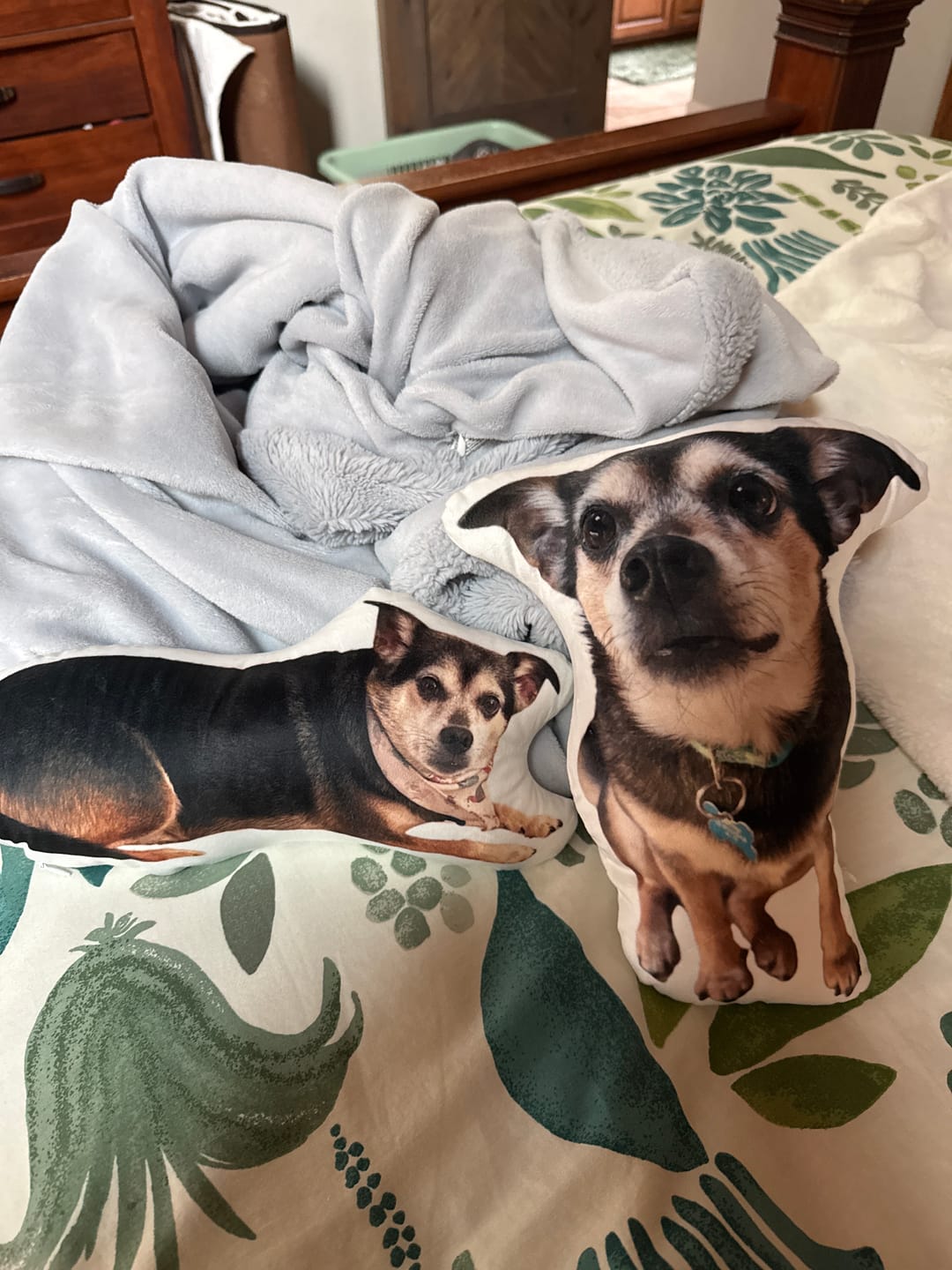 Customer photo review of Custom Shaped Pillow with Loved One Picture of Person/Pet Personalized 3d Photo Pillow