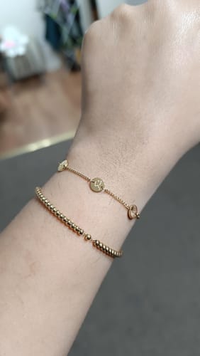 Customer photo review of Happiness Bracelet | Patience, Gratitude & Trust (in God)