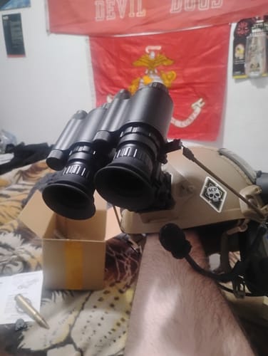 Customer photo review of [NEW] HEAT / VIPER 4.0 Thermal Night Vision Goggle Bridge Combo