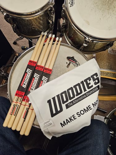 Customer photo review of Woodies Signature Sweat Towel