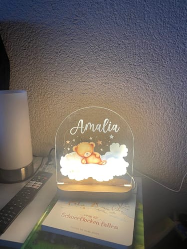Customer photo review of Schlaf gut - Nachtlicht mit Namen
