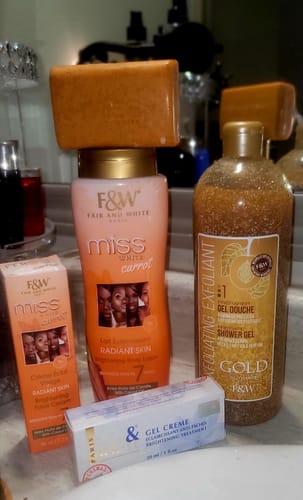 Customer photo review of Fair and White Miss White Carrot Brightening Body Lotion 17.6 fl oz