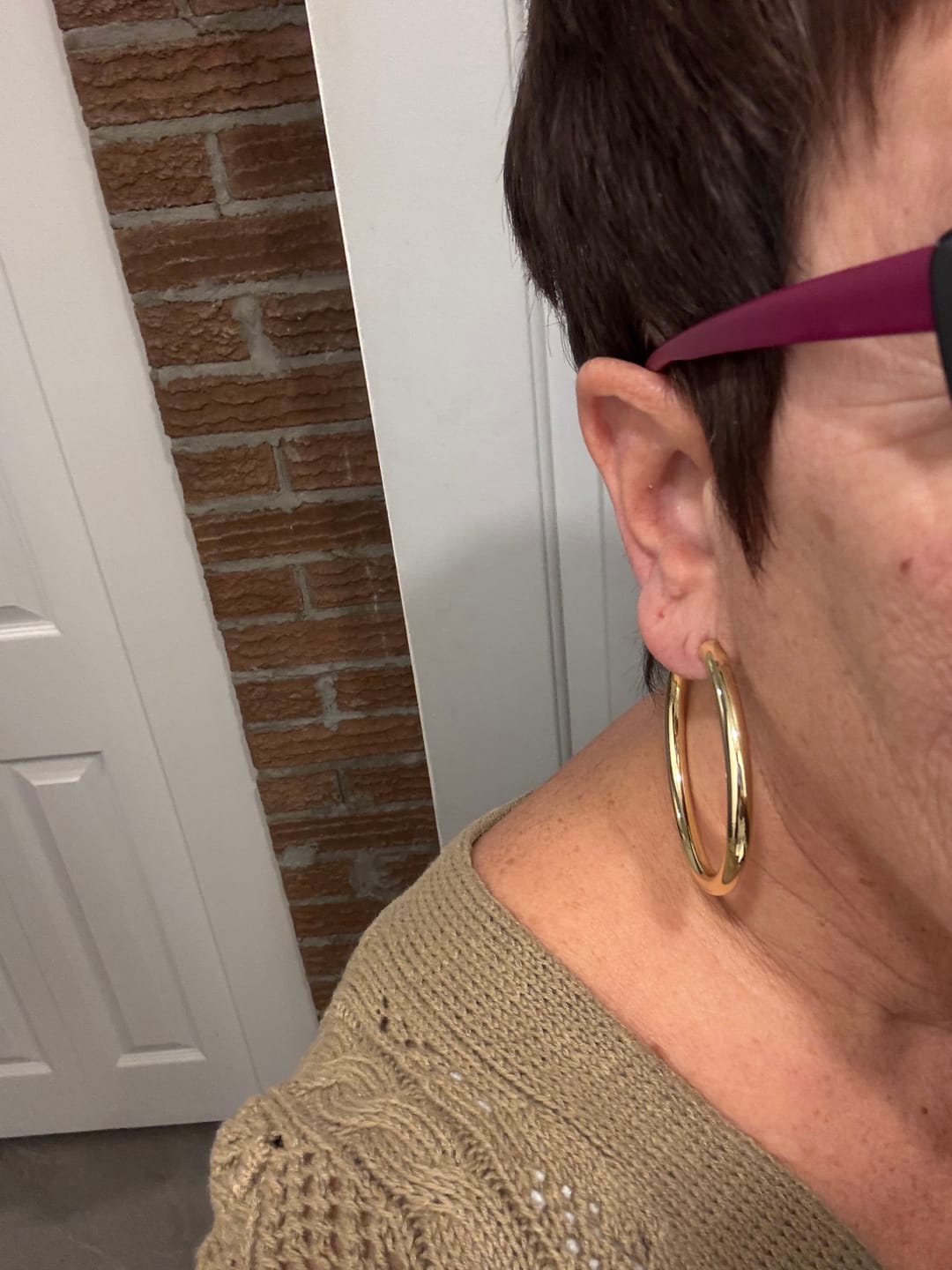 Customer photo review of Large Hollow Hoops