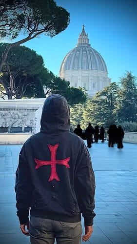 Customer photo review of Crusader Armor Hoodie