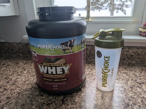 Customer photo review of Whey Protein Isolate Chocolate