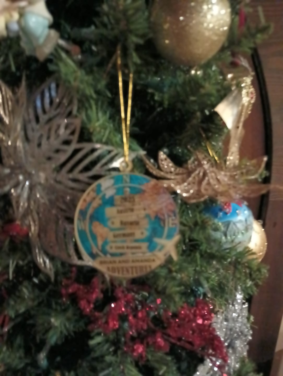 Customer photo review of Destination Of All Year - Personalized Acrylic Ornament
