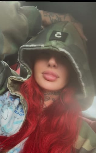 Customer photo review of "FU" CAMO ZIP UP