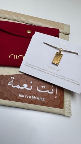 Customer photo review of Trust in God Necklace 2.0 | Tawakkul